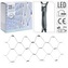 KOOPMAN, 47192 Řetěz svítící SÍŤ, 320 x LED, 300 x 150 cm, barva světla: LED studená bílá