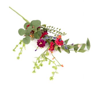 Umělá větvička | MEADOW | s barevnými květy | 70 cm | 876986