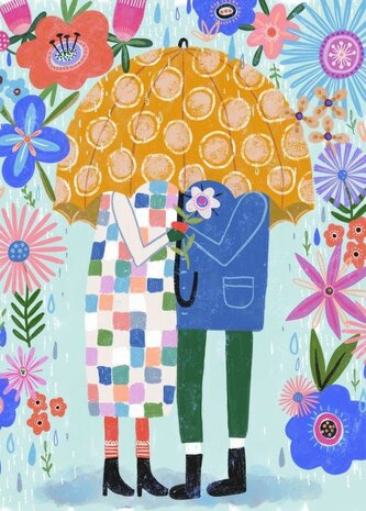 PIECES & PEACE Puzzle Květinová sprcha 500 dílků