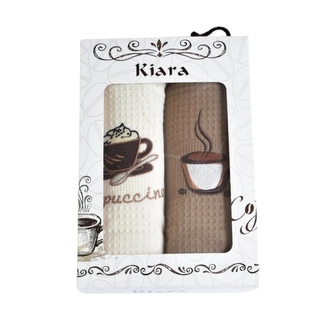 Praktik Dárková sada utěrek Kiara Cappuccino 50x70 cm 2 ks