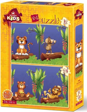ART PUZZLE Puzzle Kamarádi v přírodě 12+24 dílků