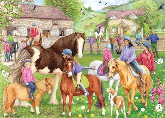 FALCON Puzzle Jezdecká škola 1000 dílků