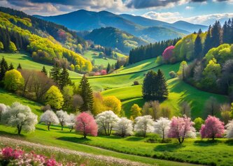 ALIPSON Puzzle Jarní procházka 500 dílků