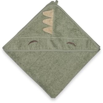 NUUROO Aki Kojenecká osuška s kapucí Light Green Dino