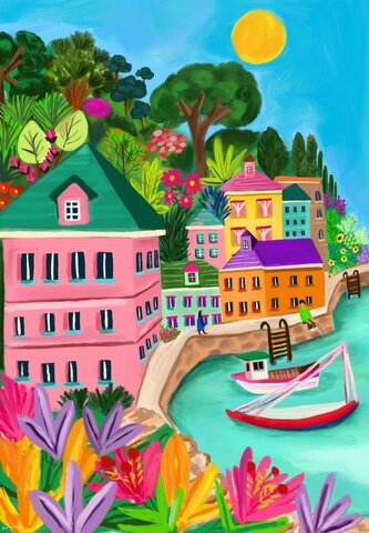 PIECES & PEACE Puzzle Barvy Polperra 1000 dílků