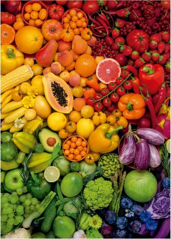 EDUCA Puzzle Barevné vitamíny 1000 dílků