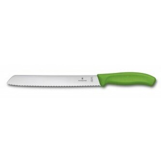 Victorinox 6.8636.21L4B nôž na chlieb 21 cm, zelená, polypropylén, blister