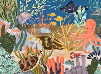 RAVENSBURGER Puzzle Ocean Whimsy 500 dílků