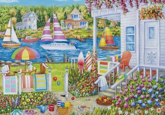 GRAFIKA Puzzle Dům u vody 1000 dílků