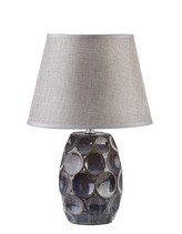 LETI GREY Lampa stołowa 11x11x33,5cm
