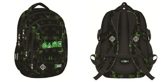 Plecak 4 komorowy 17 cali. Green Game