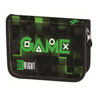 Piórnik dwuklapkowy bez wyposażenia. Green Game