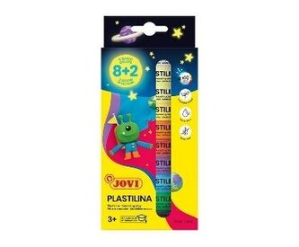 Plastelina 15g 8 basic kolor + 2 świecące w ciemn