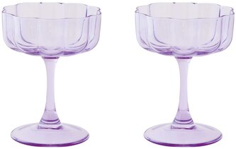 Sada dvou skleniček na nožce Twist & Match Orange