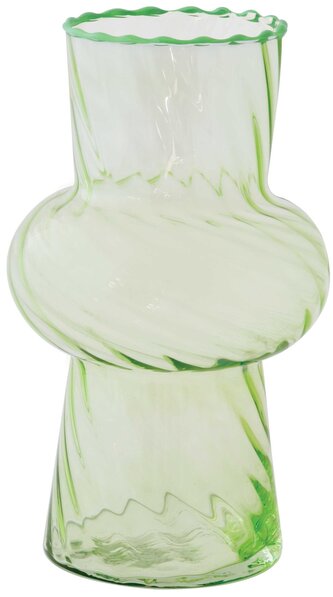 Váza z borosilikátového skla Twist & Match Green