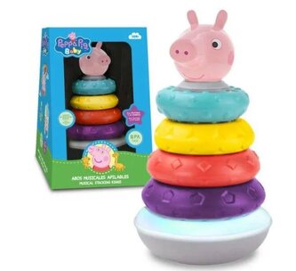 PYRAMIDOVÁ SKLÁDAČKA SE ZVUKOVÝMI EFEKTY PEPPA PIG