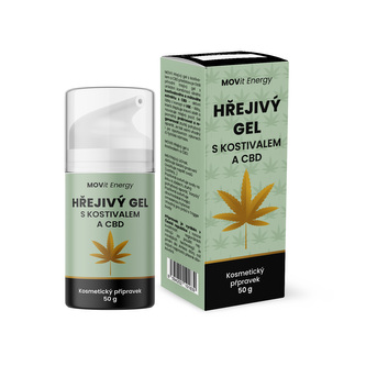 CZ MOVit Hřejivý gel s kostivalem a CBD 50 g