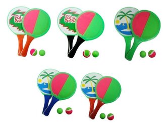 Paletki 2w1 Catch ball łapacz z piłkami MIX