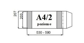 Okładka książkowa regulowana A4/2 poz. (10szt) D&D;