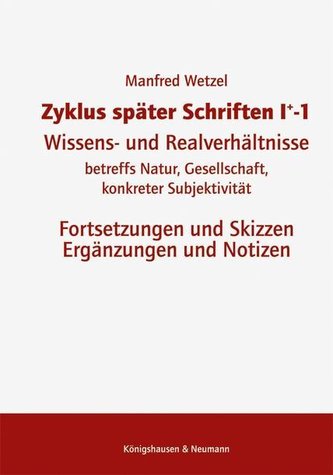 Zyklus später Schriften I+-1