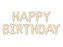 Balon foliowy Happy Birthday 340x35cm beż