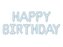 Balon foliowy Happy Birthday 340x35cm niebieski