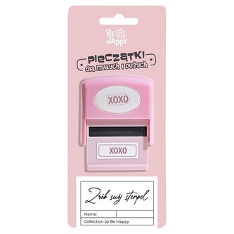Pieczątka z napisem - Xoxo