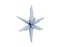 Balon foliowy Gwiazda 3D 70cm mglisty niebieski