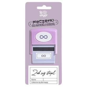 Pieczątka z napisem - Znak nieskończoności