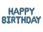 Balon foliowy Happy Birthday 340x35cm granat
