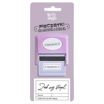 Pieczątka z napisem - Gwiazdeczka