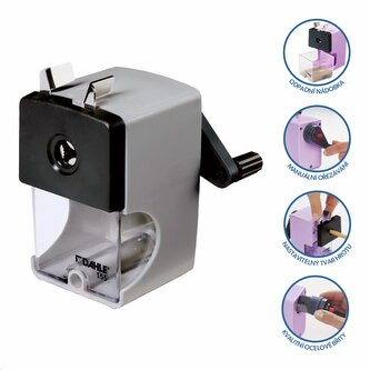 Dahle ořezávátko mechanické 155, plast, Ø 12 mm, šedé