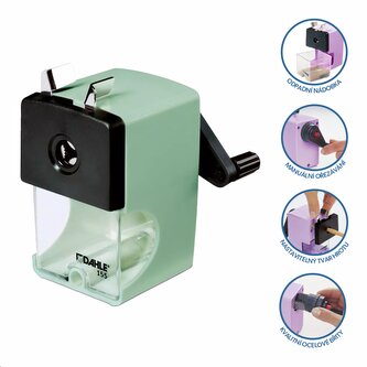 Dahle ořezávátko mechanické 155, plast, Ø 12 mm, mátově zelené