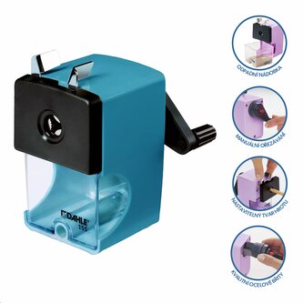 Dahle ořezávátko mechanické 155, plast, Ø 12 mm, modré petrolejové