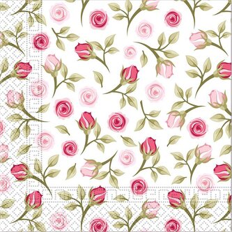 UBROUSKY 3VRSTVÉ ROMANTICKÉ RŮŽE 33X33CM