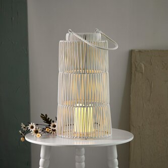 Zahradní lucerna | MODERN HAMPTONS | s LED svíčkou | 20,5x38 cm | 741982