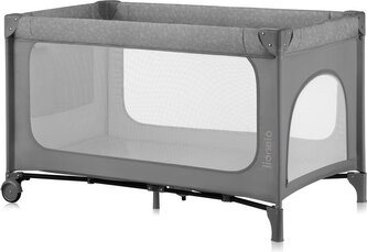 LIONELO Postýlka cestovní Jasmin Grey Stone