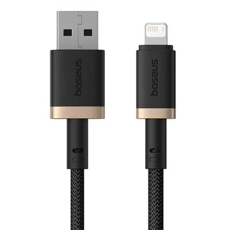 Kabel Baseus Dura USB/Lightning 2m 2.4A černo zlatý