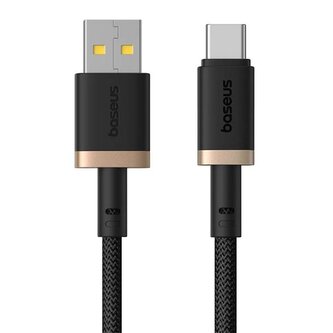 Kabel Baseus Dura USB/USB-C 2m 60W černo zlatý