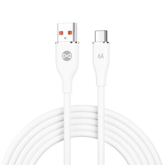 Kabel Forever USB/USB-C 1m 66W bílý