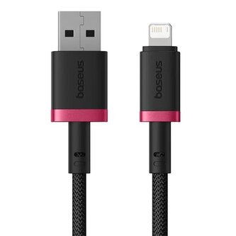 Kabel Baseus Dura USB/Lightning 2m 2.4A červeno černý