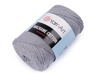 Pletací příze Macrame Cotton 250 g - 1 ks - 42 (774) šedá holubí
