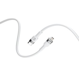 Kabel Forever Flexible USB-C/Lightning 1m 20W bílý