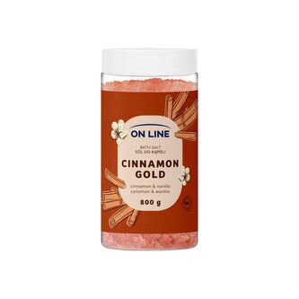 On line sůl do koupele Skořice 800 g
