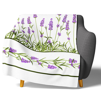 Mikroplyšová deka Levandulová Zahrada 150x200 cm