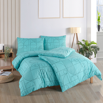 Bavlněné povlečení Geo Aquatic Awe Velikost: 140x200 + 70x90 cm