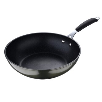 BERGNER Wok pánev s nepřilnavým povrchem MIDNIGHT 28 cm zelená BG-30129-GR