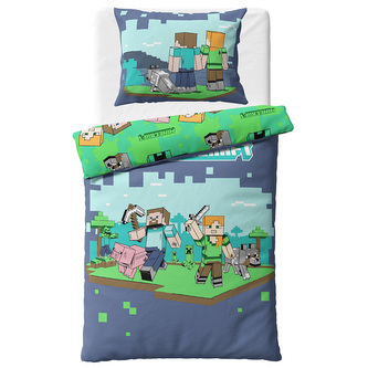 Dětské povlečení Minecraft Vzhůru do Boje