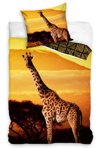 Bavlněné povlečení Žirafa Etno