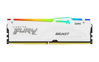 Kingston FURY Beast DDR5 32GB 6400MHz CL32 1x32GB RGB White